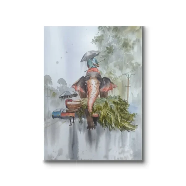 Elephants Rain Walk